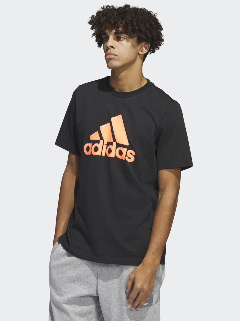 T-shirt 'adidas' con scollo tondo NERO - Kiabi