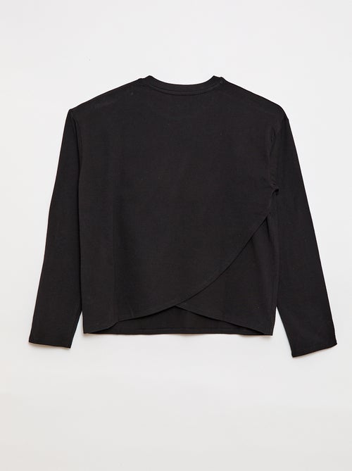 T-shirt alla marinara con spalla a strappo - collezione facile da indossare - Kiabi