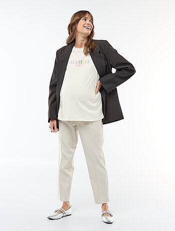 T-shirt allattamento a maniche corte con stampa