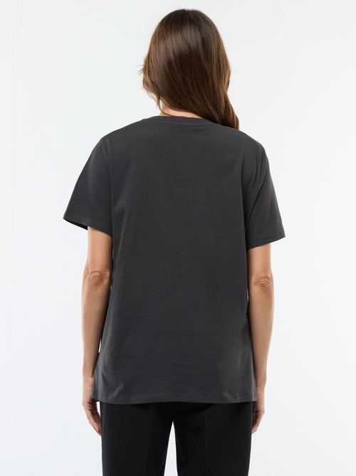 T-shirt allattamento a maniche corte con stampa - Kiabi