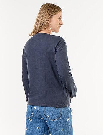 T-shirt allattamento con incrocio sul davanti