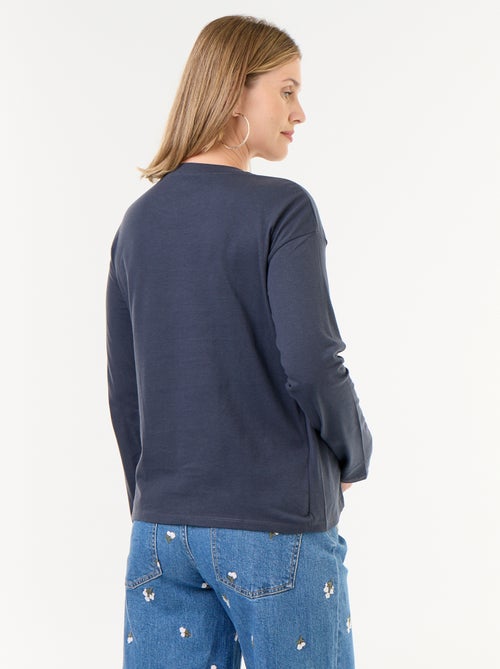 T-shirt allattamento con incrocio sul davanti - Kiabi
