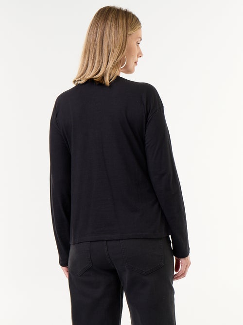 T-shirt allattamento con incrocio sul davanti - Kiabi