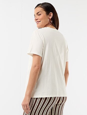 T-shirt allattamento stampata