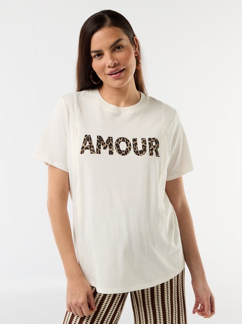 T-shirt allattamento stampata - Kiabi