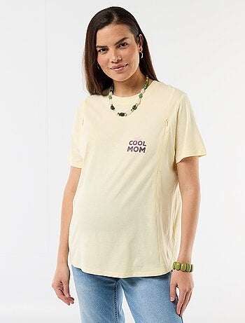 T-shirt allattamento stampata