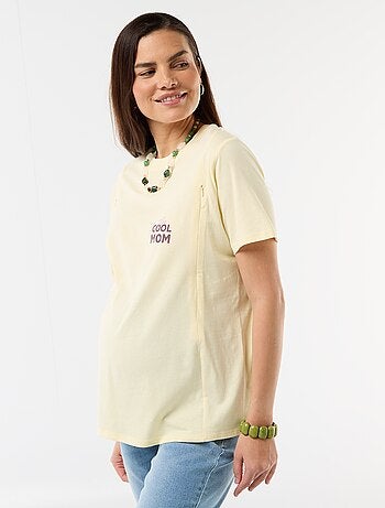 T-shirt allattamento stampata