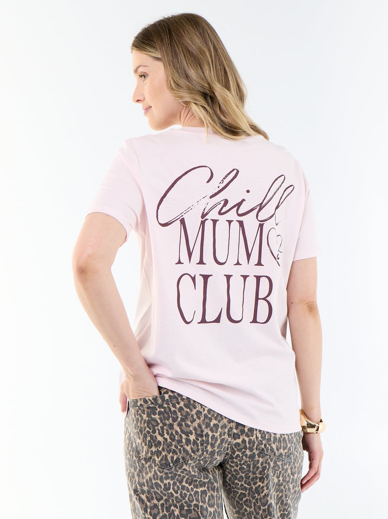 T-shirt allattamento stampata Rosa - Kiabi