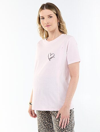 T-shirt allattamento stampato