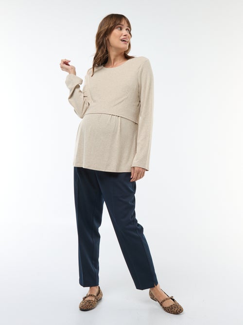 T-shirt allattamento tinta unita - Kiabi