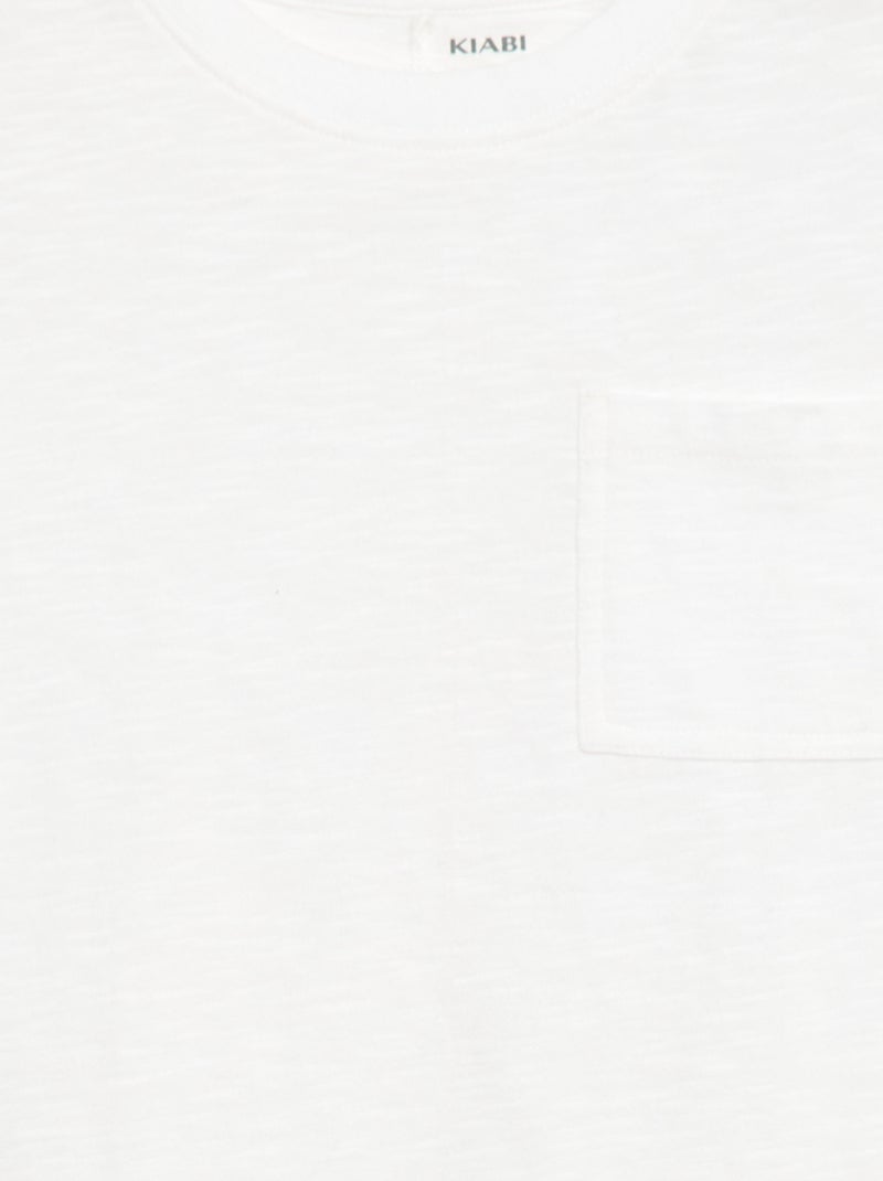 T-shirt ampia Bianco - Kiabi