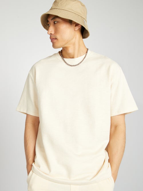 T-shirt ampia girocollo in cotone - Kiabi