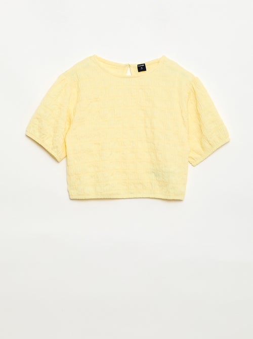 T-shirt ampia in maglia fantasia - Kiabi