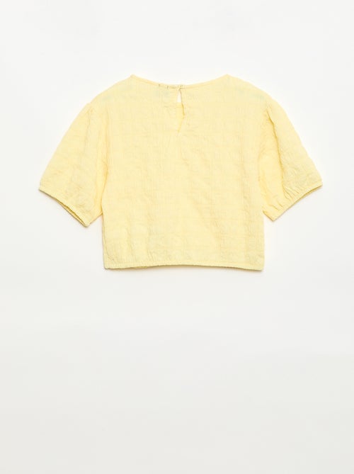 T-shirt ampia in maglia fantasia - Kiabi