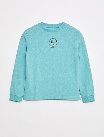 T-shirt ampio con stampa skate