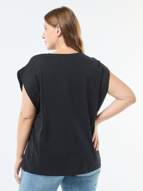 T-shirt ampio con strass - Kiabi