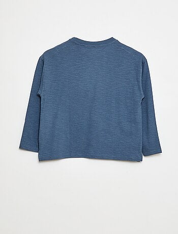 T-shirt ampio con tasca a marsupio