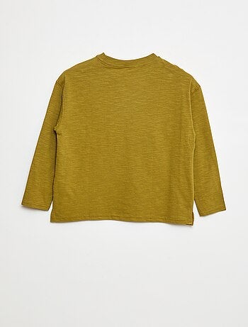 T-shirt ampio con tasca a marsupio