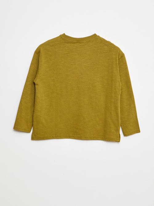 T-shirt ampio con tasca a marsupio - Kiabi