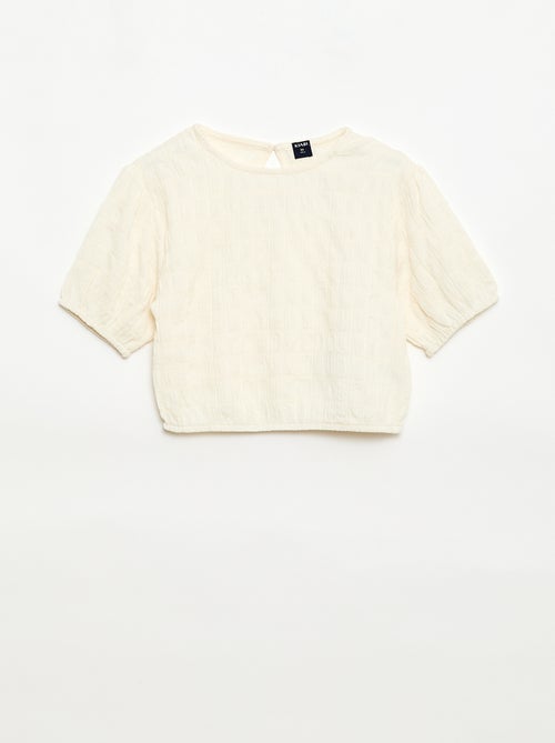 T-shirt ampio in maglia fantasia - Kiabi