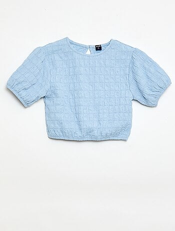 T-shirt ampio in maglia fantasia