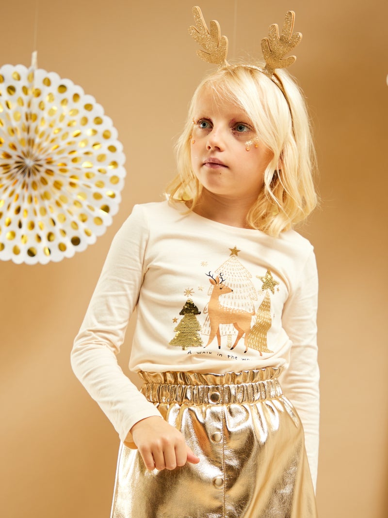 T-shirt 'animali' BEIGE - Kiabi