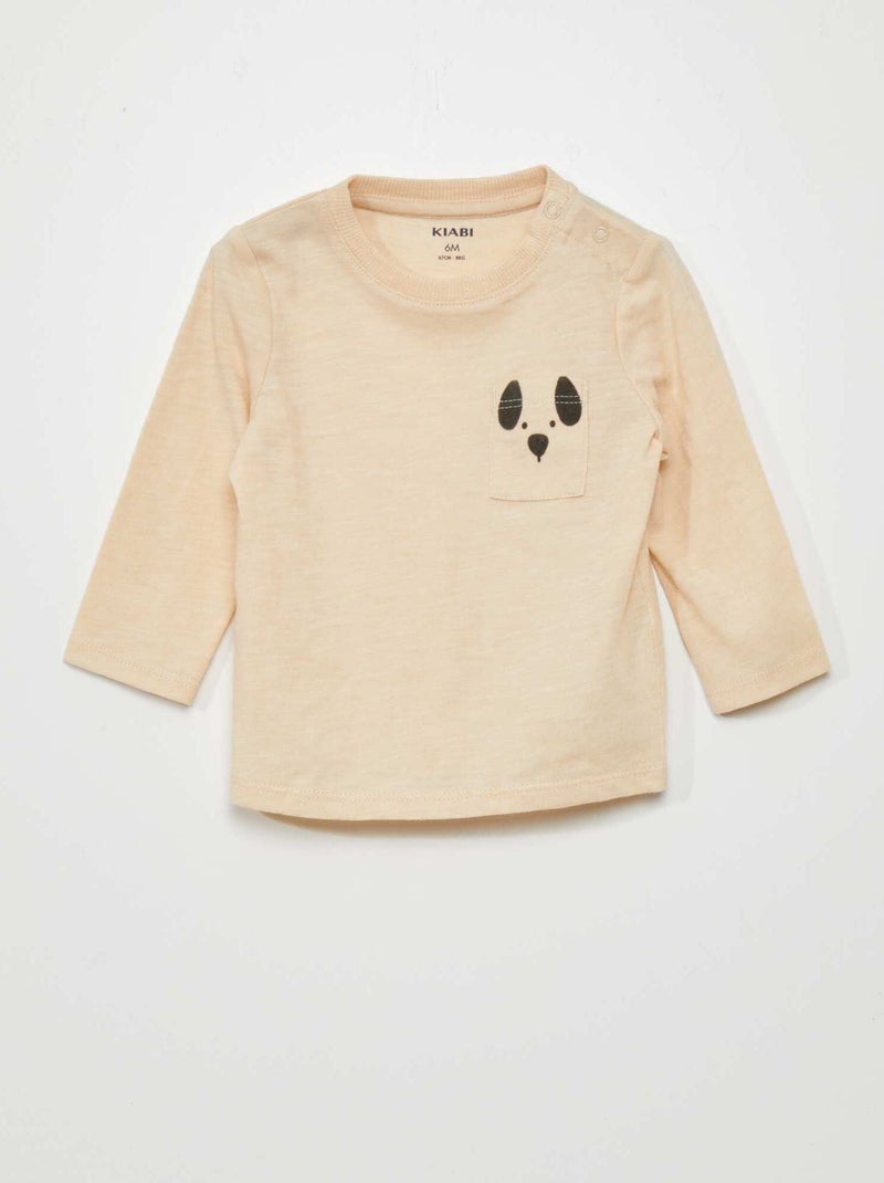 T-shirt animata BEIGE - Kiabi