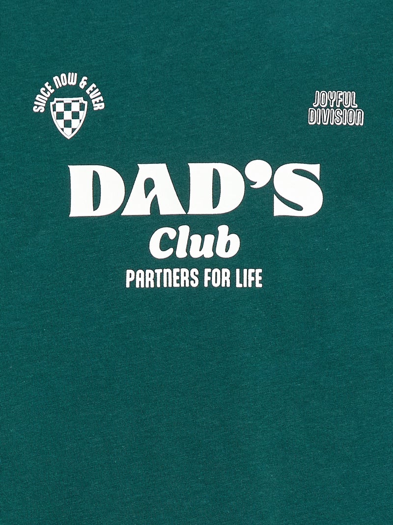 T-shirt animato festa del papà Verde - Kiabi