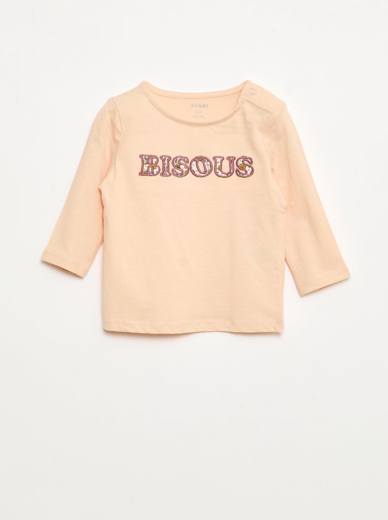 T-shirt animato in cotone Rosa - Kiabi