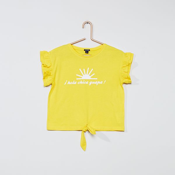 t shirt gialla bambina
