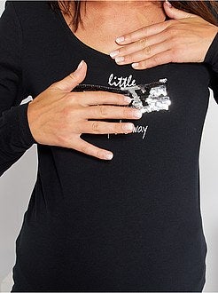 T-shirt 'annuncio' premaman eco-sostenibile - Kiabi