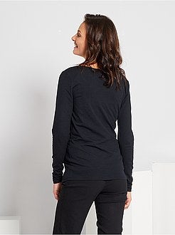 T-shirt 'annuncio' premaman eco-sostenibile - Kiabi