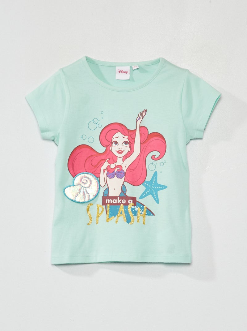 T-shirt 'Ariel la Sirenetta' 'Disney' BLU - Kiabi