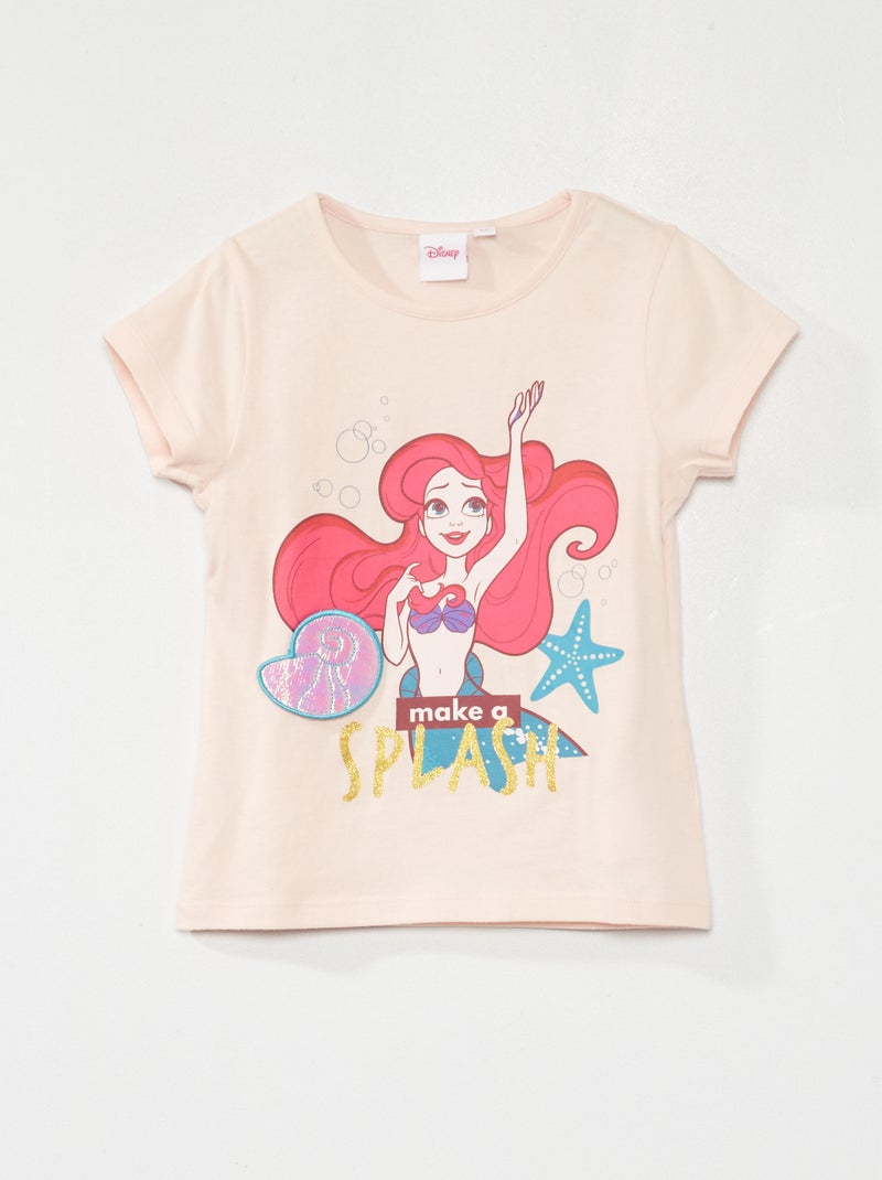 T-shirt 'Ariel la Sirenetta' 'Disney' rosa - Kiabi