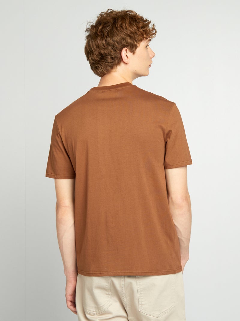 T-shirt 'Attack on Titan' scollo tondo BEIGE - Kiabi