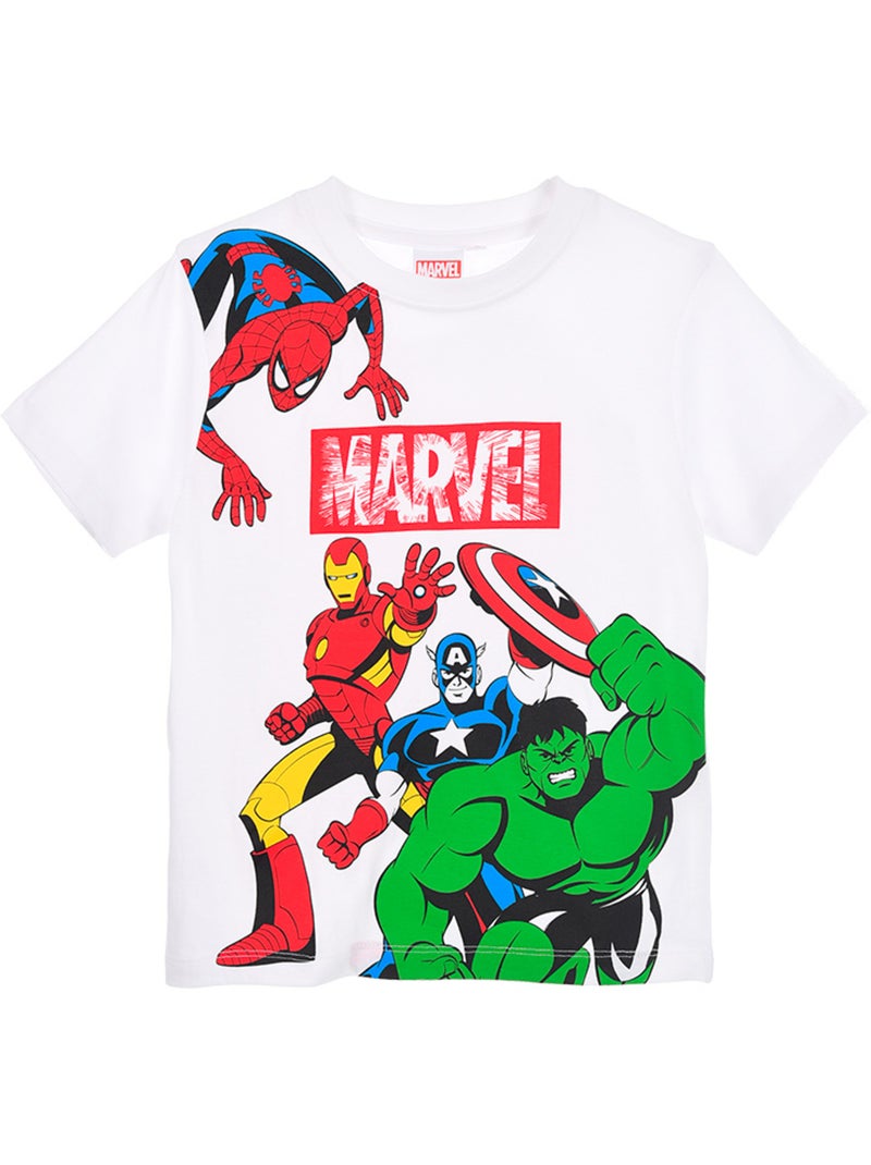T-shirt avengers bianco bambino | licenza ufficiale Bianco - Kiabi