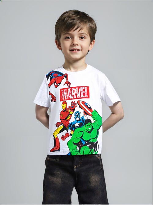 T-shirt avengers bianco bambino | licenza ufficiale - Kiabi