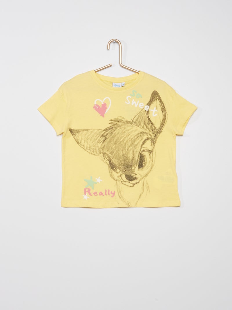 T-shirt 'Bambi' di 'Disney' GIALLO - Kiabi