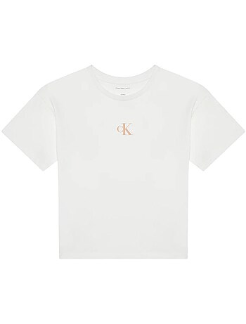 T-shirt Bambina Calvin Klein Jeans con Logo CK