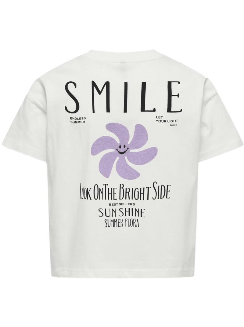 T-shirt Bambina Kids Only Bianco - Kiabi