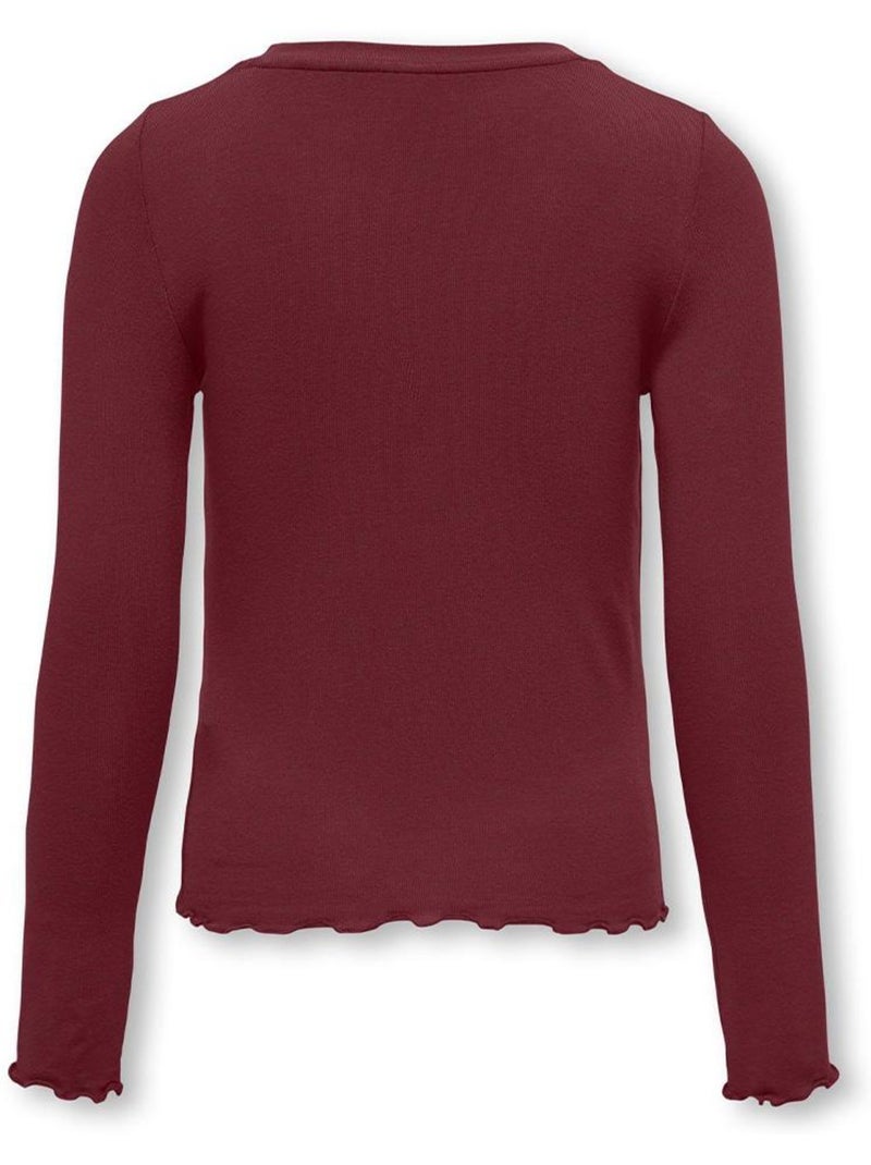 T-shirt bambina kids only Viola prugna - Kiabi