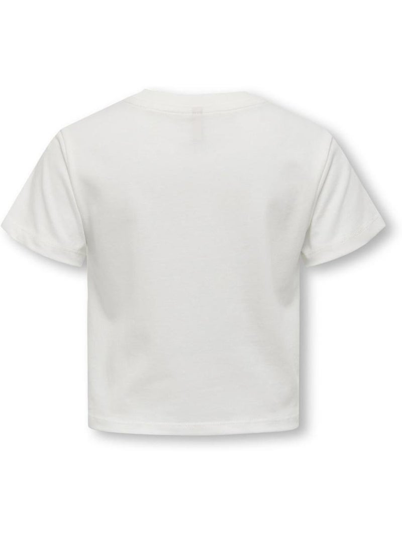 T-shirt Bambina ONLY Bianco - Kiabi