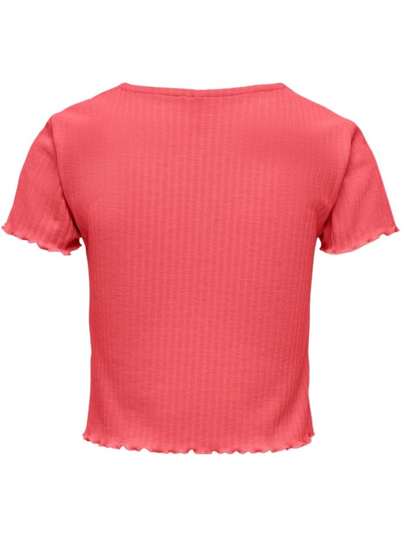 T-shirt Bambina Only Nella Rosso - Kiabi