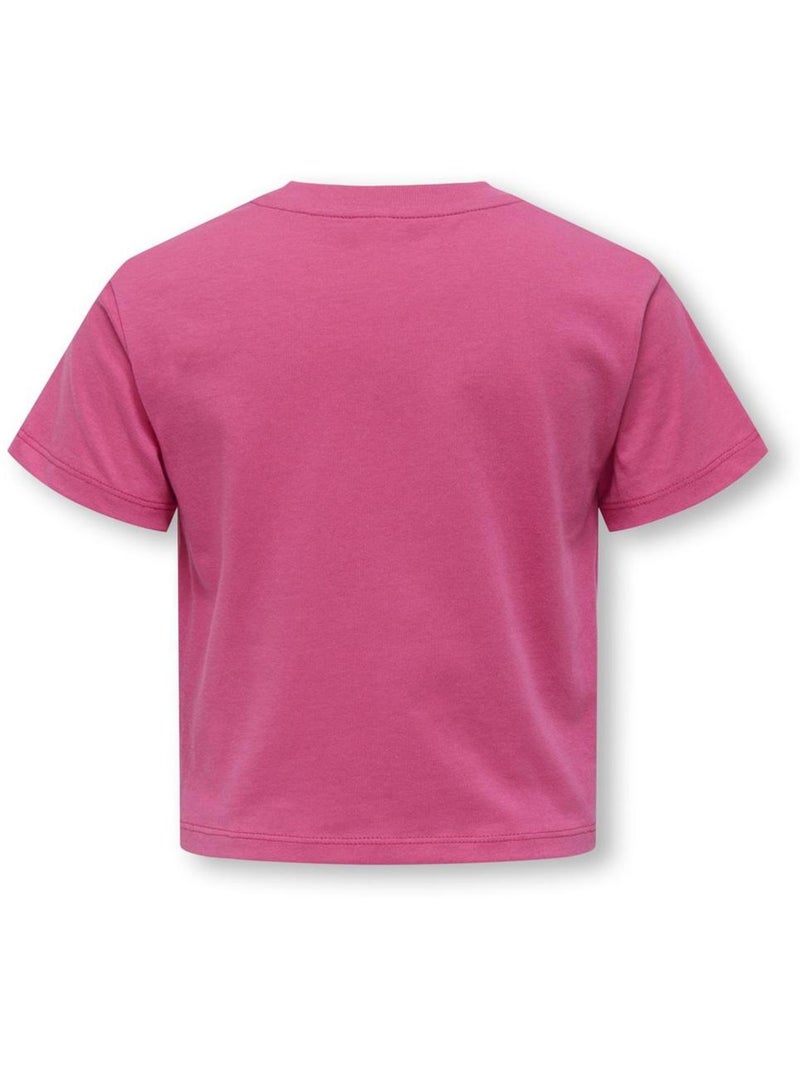 T-shirt Bambina ONLY Rosa - Kiabi