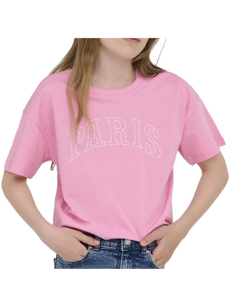 T-Shirt Bambina ONLY Rosa - Kiabi