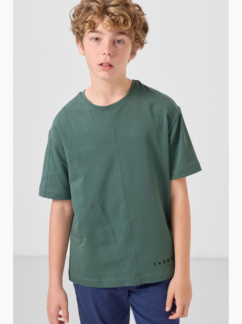 T-shirt bambino a costine girocollo tommy - Kiabi T-shirt bambino a costine girocollo tommy - Kiabi