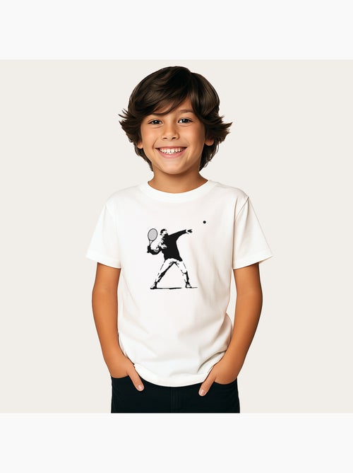 T-shirt bambino APOH BANKSY TENNIS - Kiabi