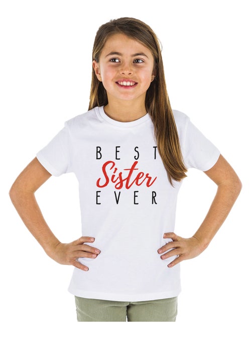 T-shirt bambino BEST SISTER EVER - Kiabi