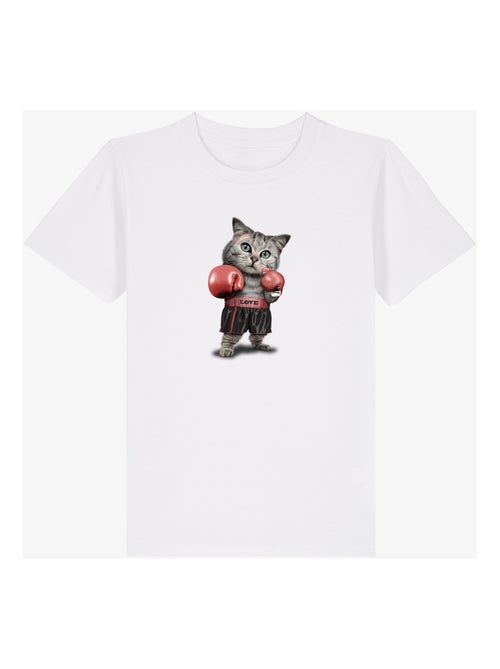T-shirt bambino BOXING CAT - Kiabi