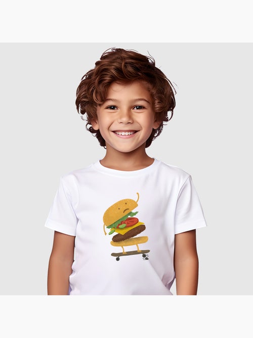 T-shirt bambino BURGER WIPEOUT - Kiabi